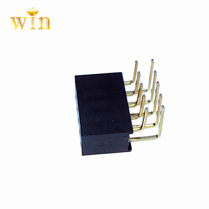 2.54mm 2x5p oikeanpuoleinen DIP Double Row Pin Headernaaraspistoke